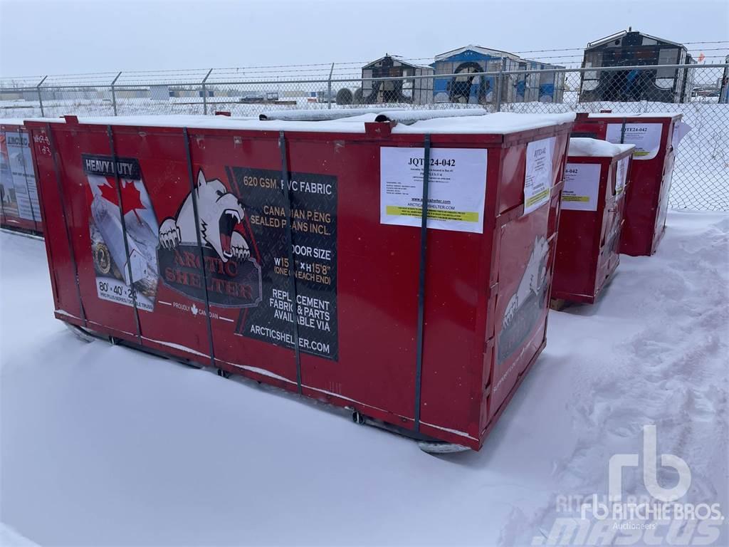 Arctic Shelter 80 ft x 40 ft x 24 ft Peak Doub ... Jeklene gradbene konstrukcije