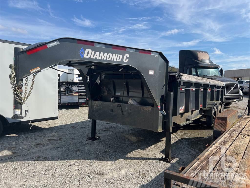 Diamond C 18 ft T/A Gooseneck Dump Prikolice za prevoz vozil