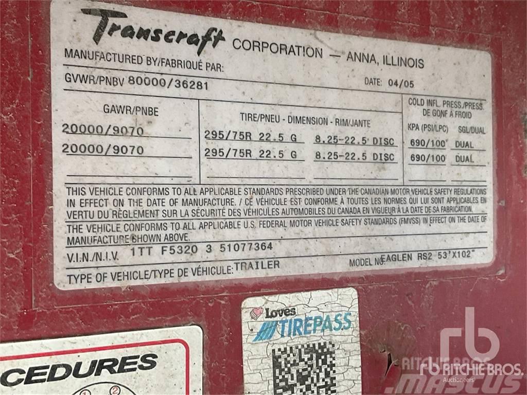 Transcraft 53 ft T/A Spread Axle Plato/keson polprikolice