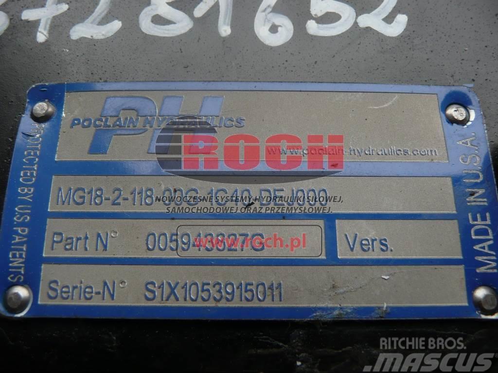 Poclain MG18-2-118-00G-1C40-DEJ000 005943827-G 87281652 Motorji