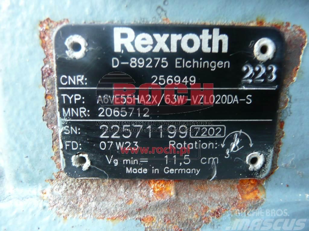 Rexroth A6VE55HA2X/63W-VZL020DA-S 2065712 256949 Motorji