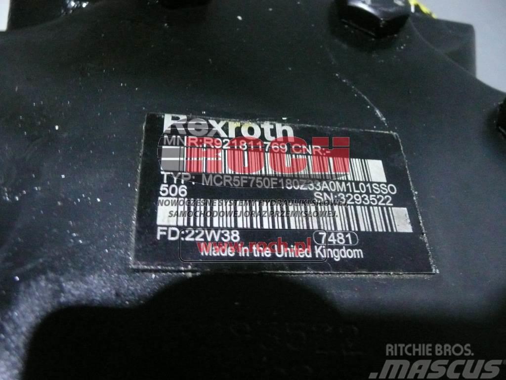 Rexroth MCR5F750F180Z33A0M1L01SS0506 Motorji