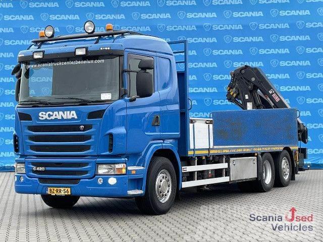 Scania G 420 LB6x2*4HNA 9T 6320x2540 HIAB 211 EP-4 AIRCO Tovornjaki s kesonom/platojem