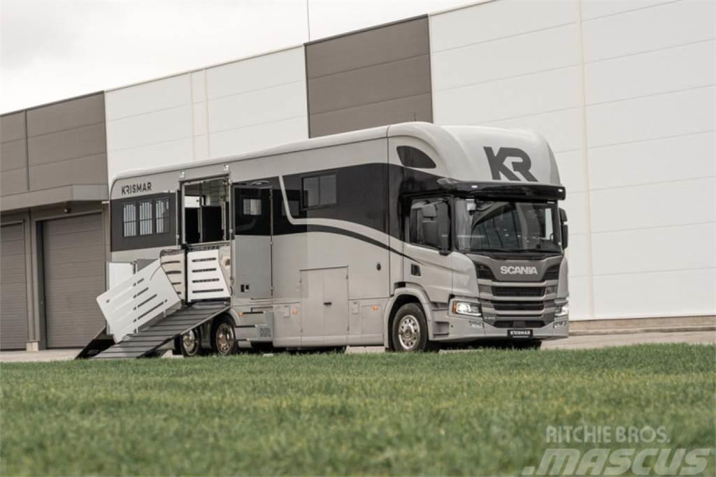 Scania P410 6x2*4 KRISMAR 6 hästar Tovornjaki za prevoz živine