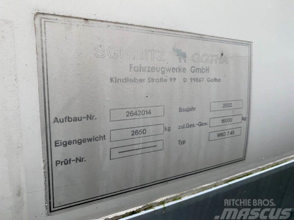 Schmitz WKO 7450 mm veksellad Zabojniki