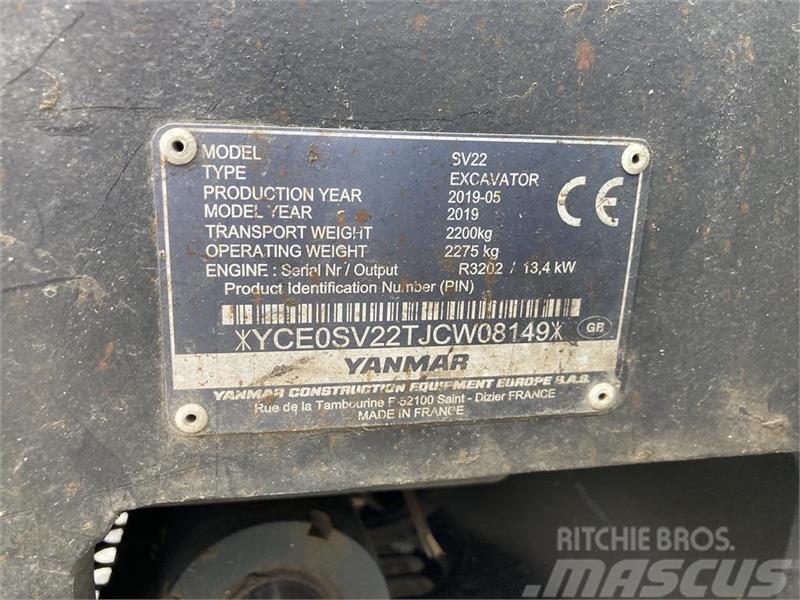 Yanmar SV22 Mini bagri <7t
