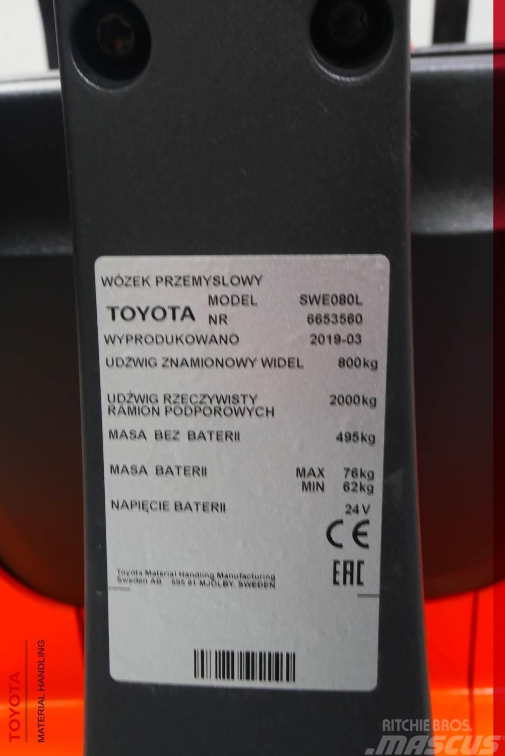 Toyota SWE080L Lithium-ion Ročni električni viličar