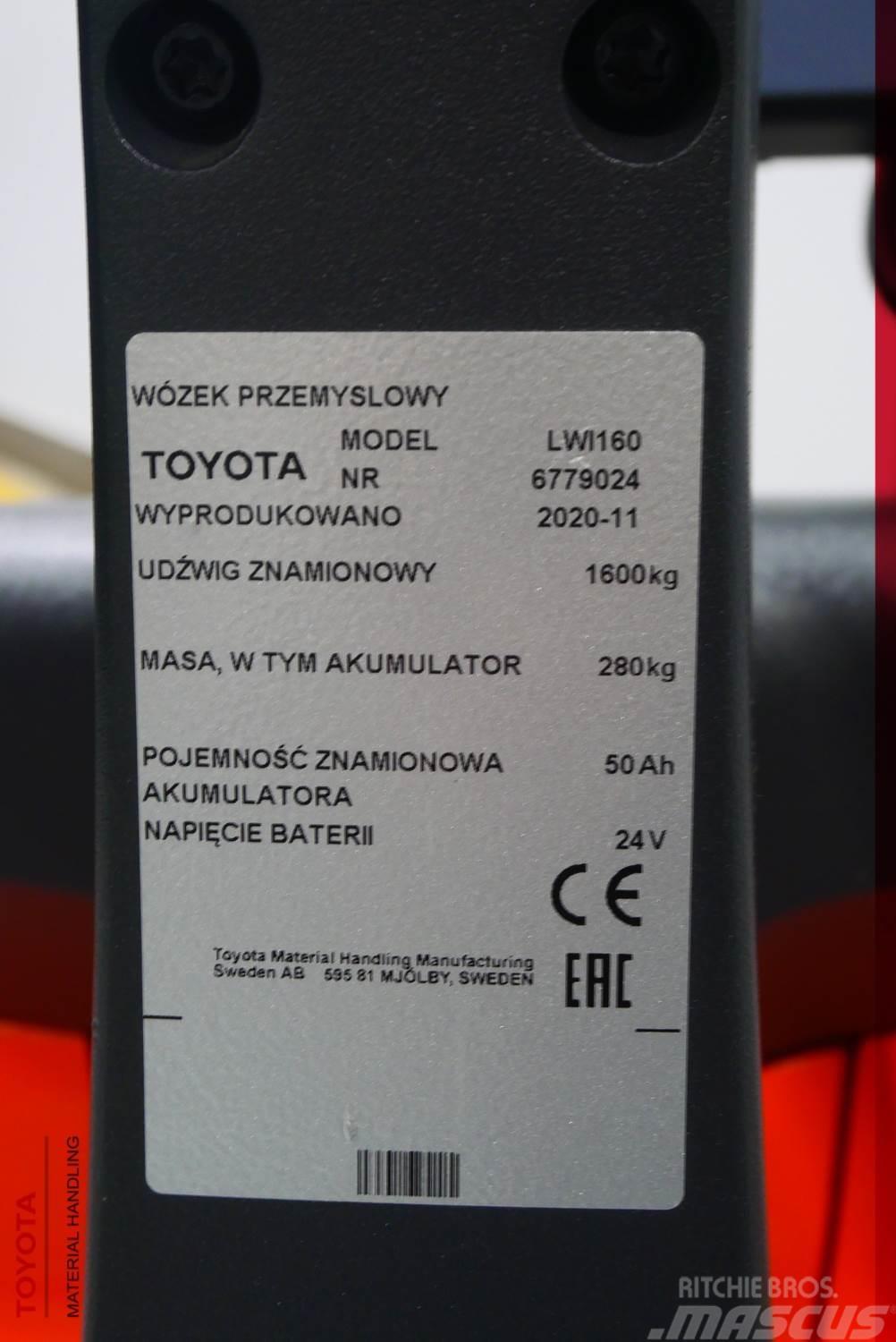 Toyota LWI160 WAGA Električni nizko dvižni viličar