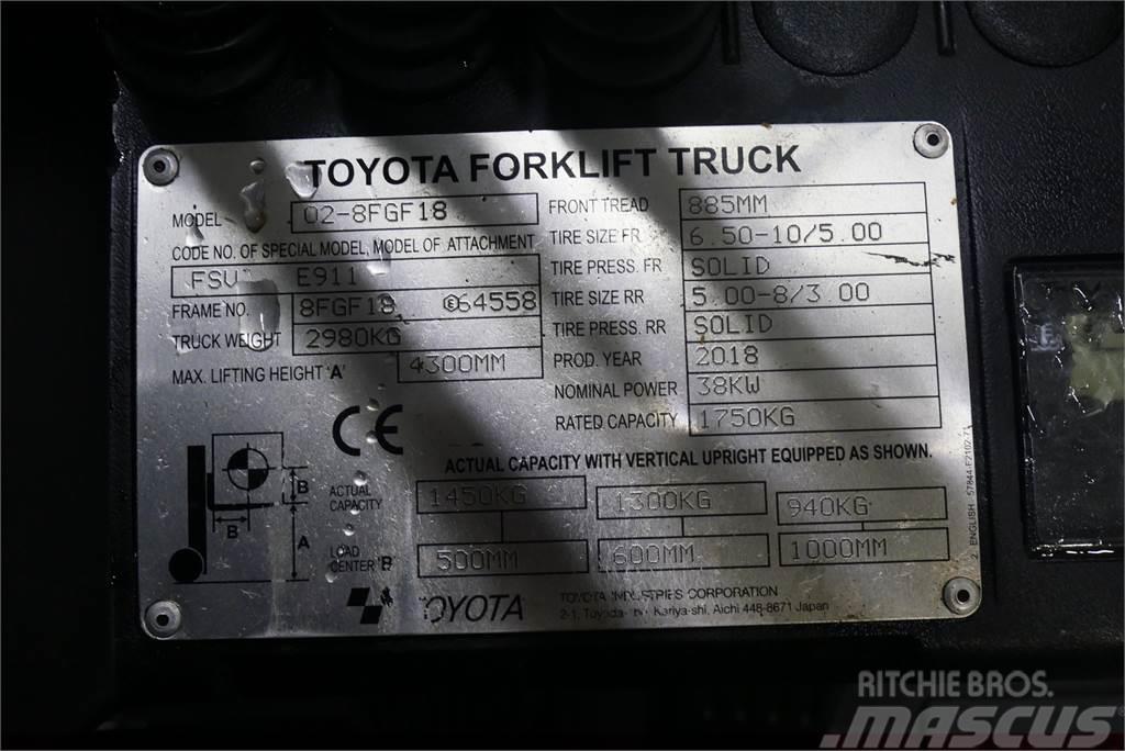 Toyota 02-8FGF18 Plinski viličarji