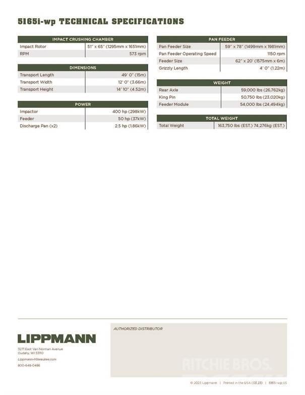Lippmann 5165i WP Drobilci