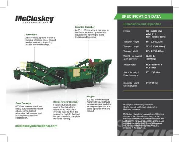 McCloskey I44RV3HD Drobilci