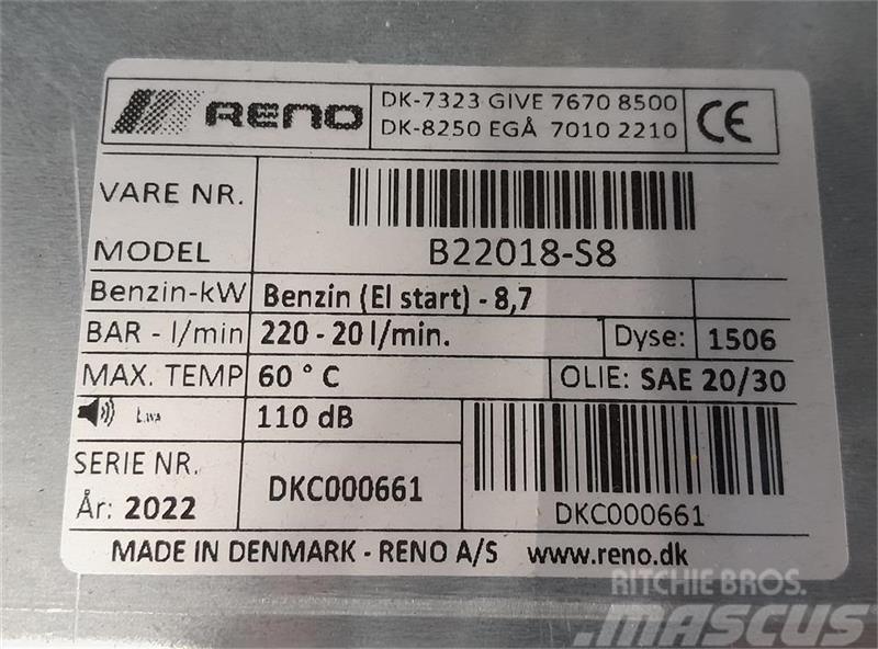 Reno PD 220/20 Industrijski visokotlačni čistilci