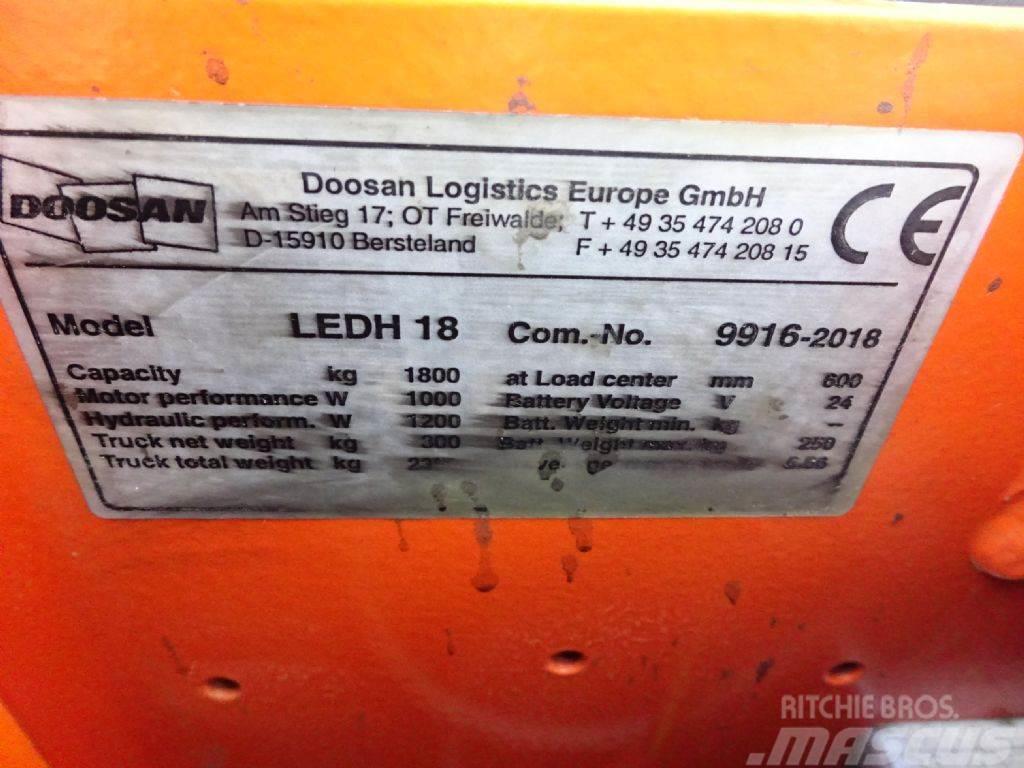 Doosan LEDH18 Električni nizko dvižni viličar