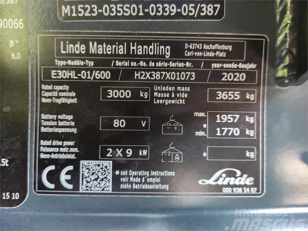 Linde E30HL-01/600-387 Električni viličarji
